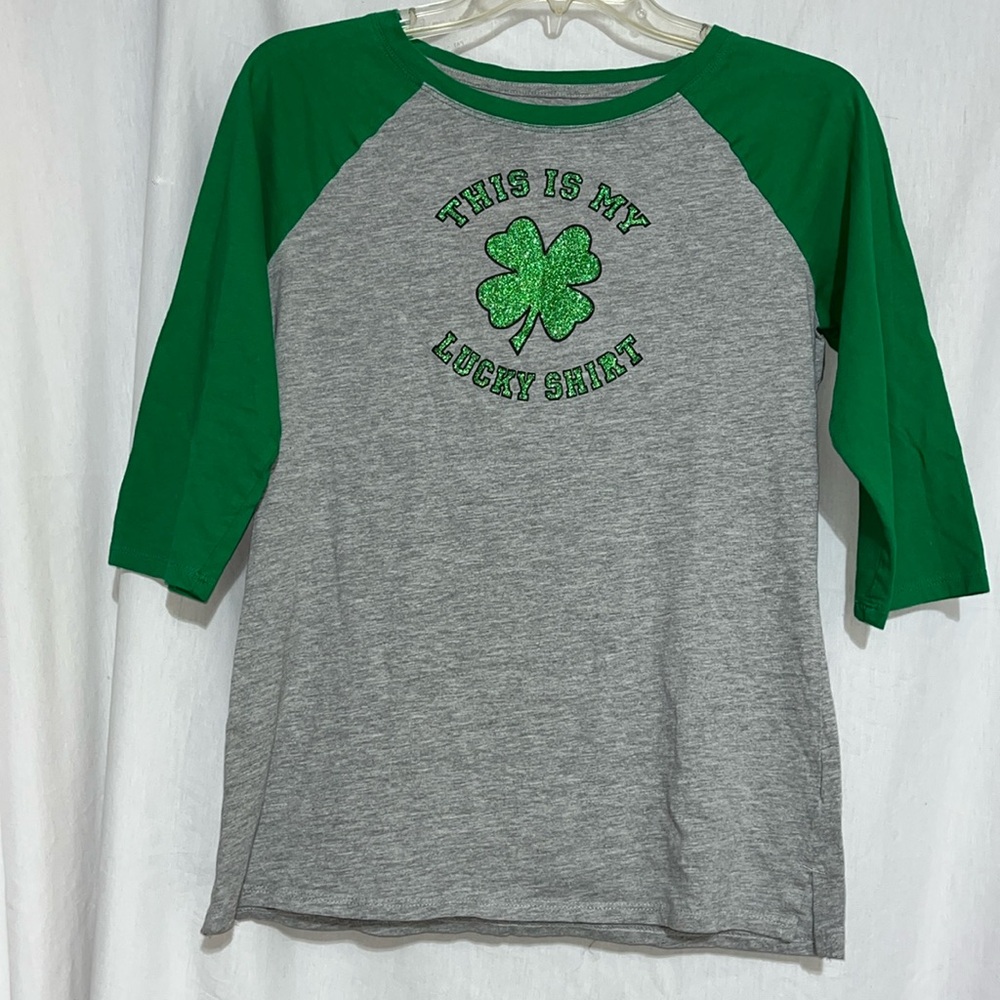 Women’s 3/4 length raglan T-shirt  This is my lucky shirt size small